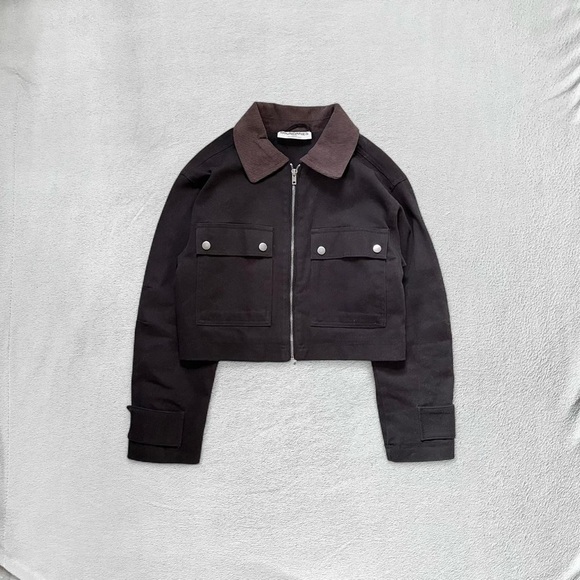 No Boundaries Jackets & Blazers - No Boundaries Black Soot Cropped Biker Trucker Retro Jacket, Women’s XXS (00)